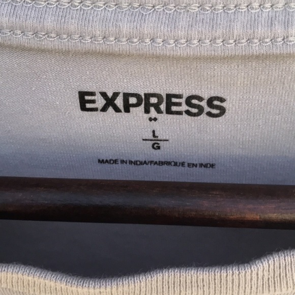 Express Men’s Sz L Gray Super Soft Short Sleeve Tee - Picture 3 of 7
